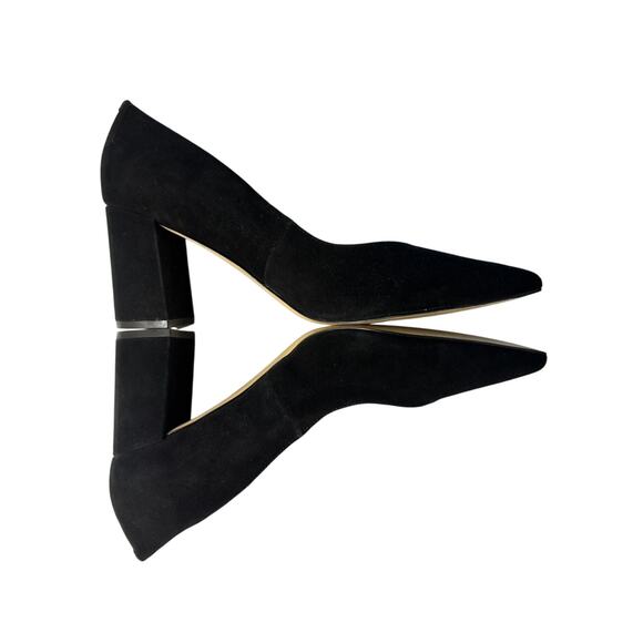 Marc Fisher Women’s Size 10 Caitlin Black Suede High Heels Pointy Toe Pumps - Picture 4 of 8